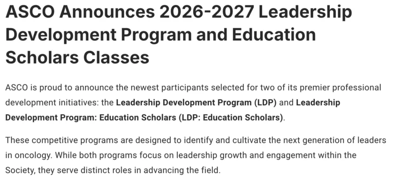 Ronak H. Mistry: Excited to Be Accepted to ASCO Education Scholars Program