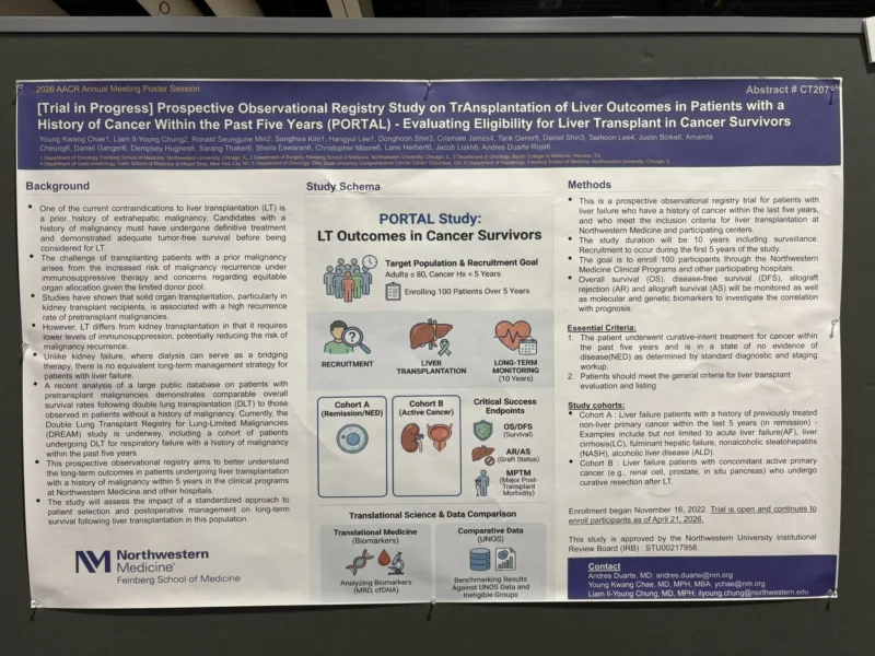 Young Kwang Chae: PORTAL Study on Liver Transplantation in Recent Cancer Survivors