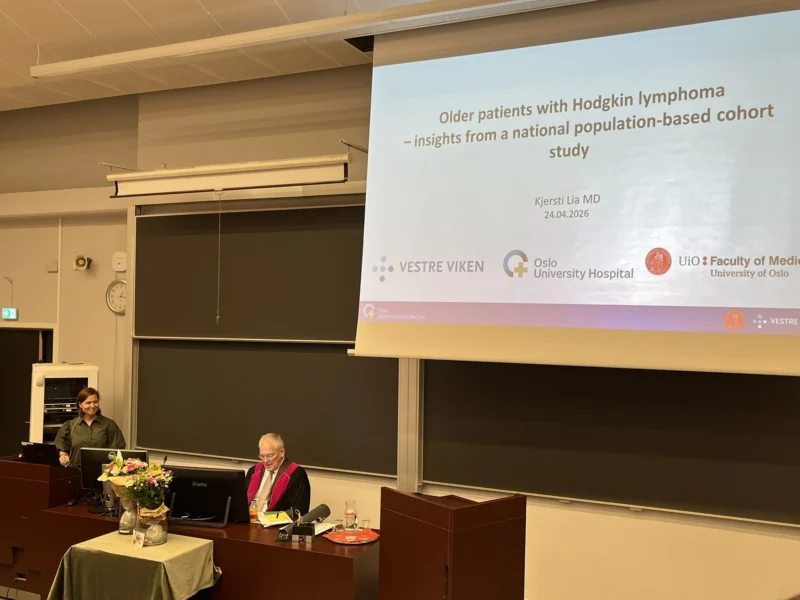 Daniel Molin: Attendance at Kjersti Lia’s Dissertation on Hodgkin Lymphoma in Older Patients