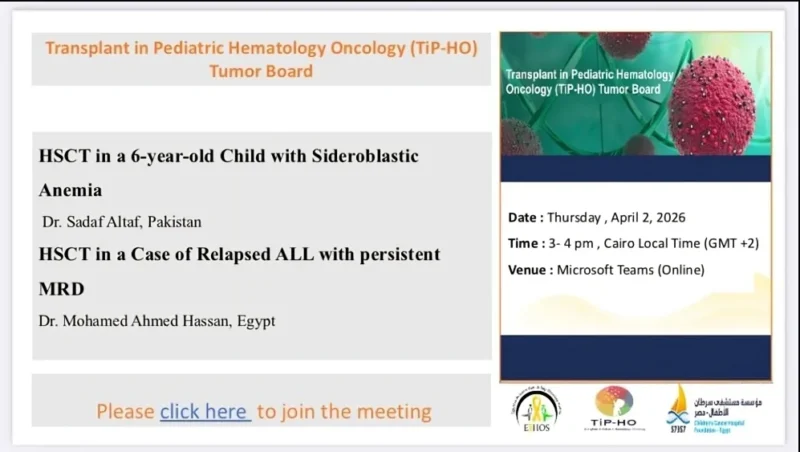 Mahmoud Hammad: International Online Educational Tumor Board for TiP-HO 2 Mahmoud Hammad: International Online Educational Tumor Board for TiP-HO
