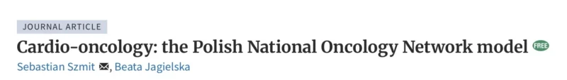 Sebastian Szmit: A National Model for Advancing Cardio-Oncology in Poland