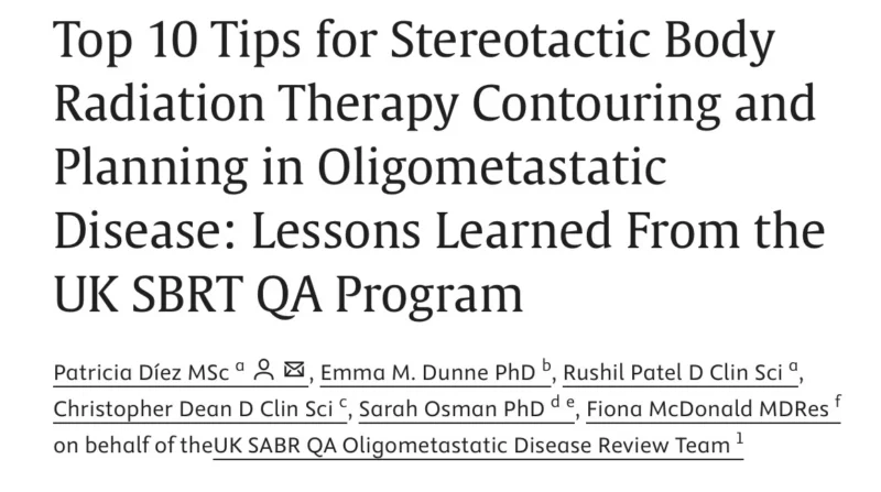 Elisabetta Bonzano: Top 10 SBRT Tips For Oligometastatic Disease 2 Elisabetta Bonzano: Top 10 SBRT Tips For Oligometastatic Disease