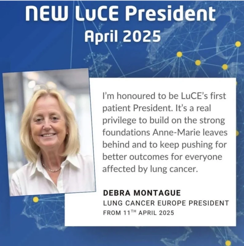 Debra Montague: Celebrating One Year as President of Lung Cancer Europe