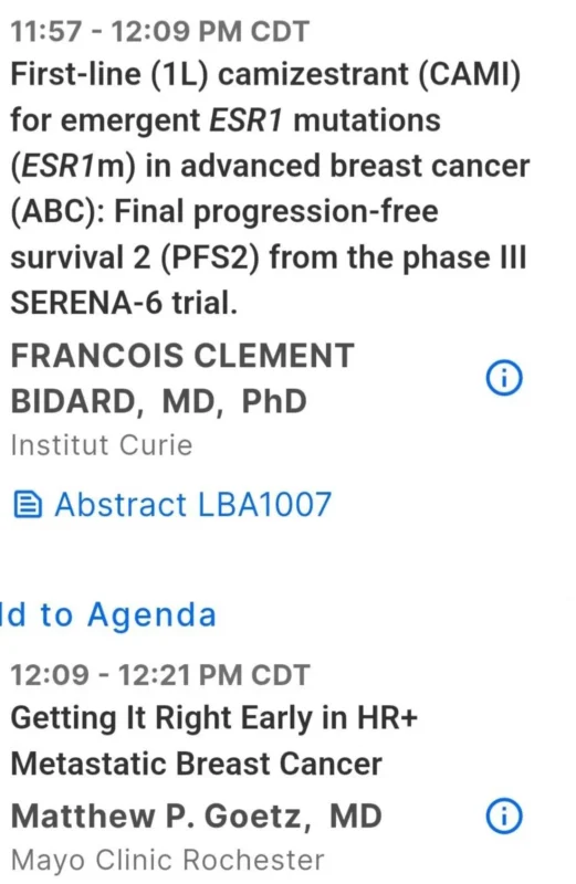 François-Clément Bidard: ASCO mBC Session Will Feature persevERA Primary Results