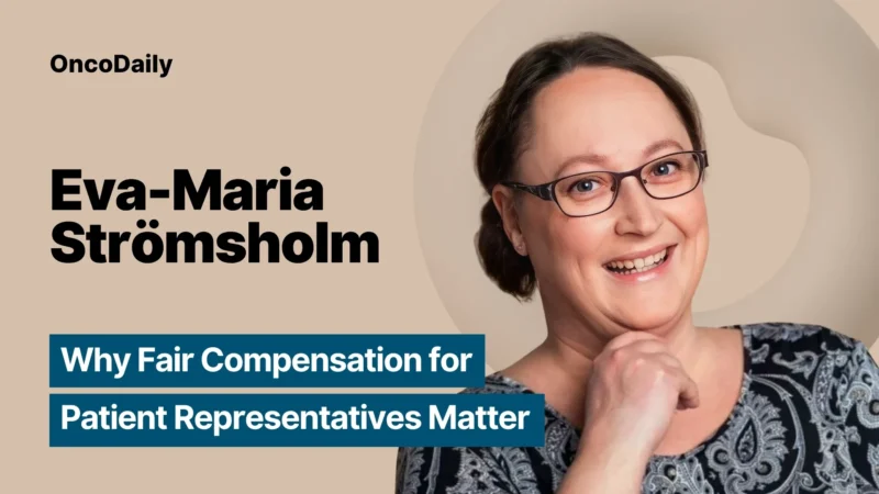 Eva-Maria Strömsholm: Why Fair Compensation for Patient Representatives Matter