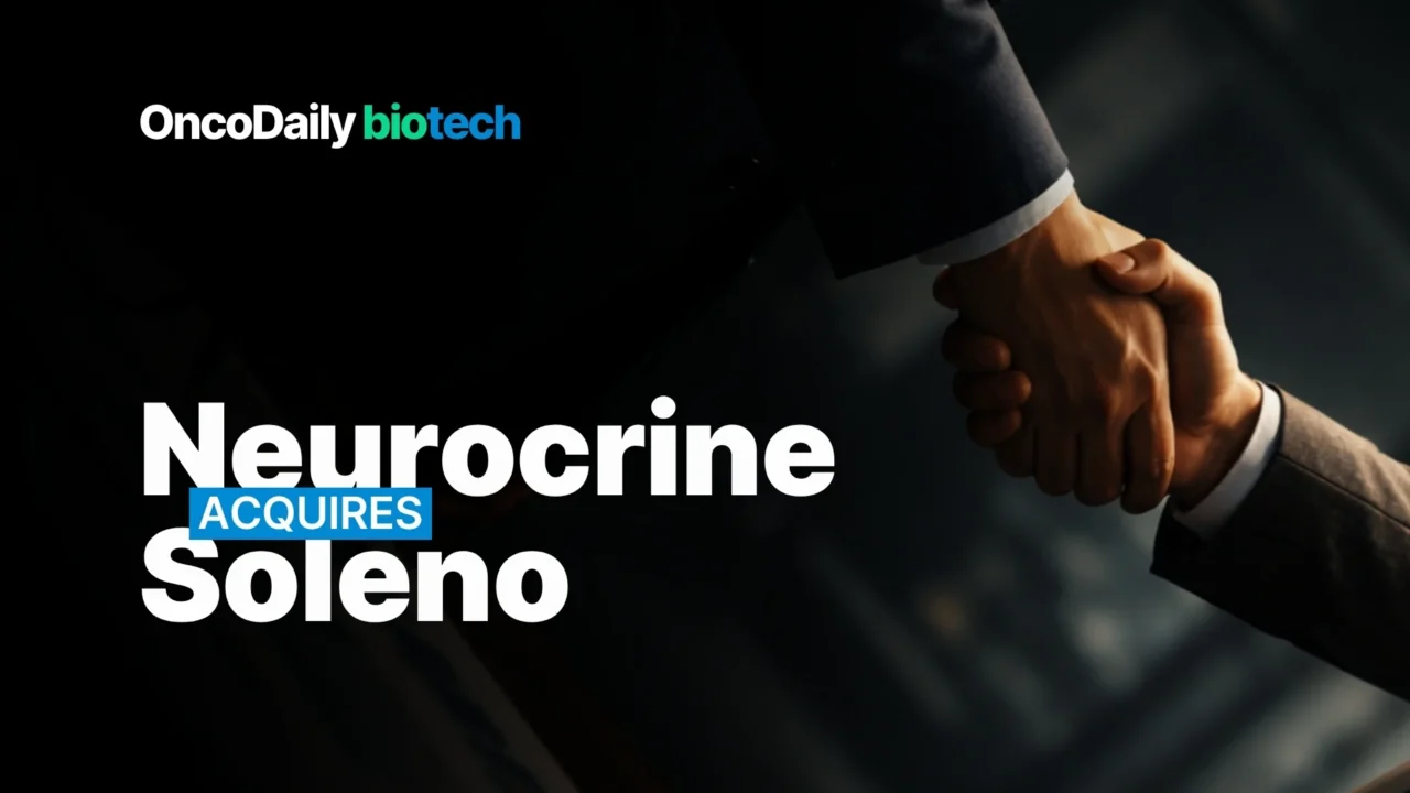 Neurocrine Biosciences Acquires Soleno Therapeutics for $2.9B to Expand Rare Disease Portfolio