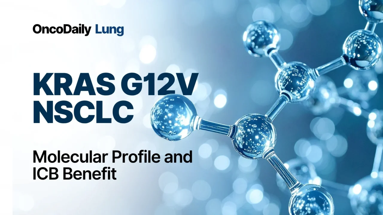 KRAS G12V–Mutated NSCLC: Smoking-Driven Biology and Immunotherapy Sensitivity