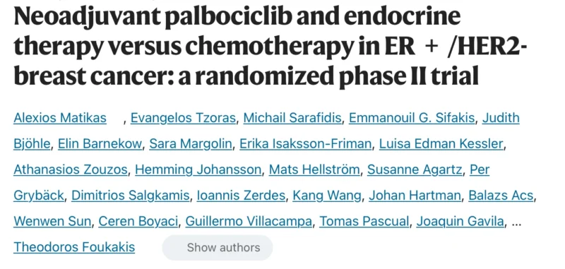 Aya Mohamed: Neoadjuvant Palbociclib + ET vs Chemotherapy in ER+/HER2− Breast Cancer