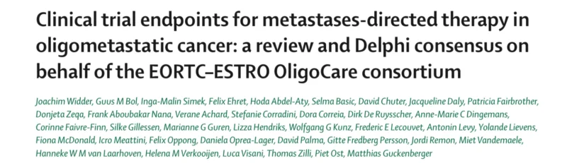 Matthias Guckenberger: Clinical Trial Endpoints for Metastases Directed Therapy in Oligometastatic Cancer