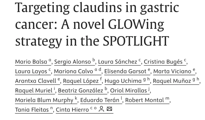 Mario Balsa: From Tight Junction Biology to Targeting Claudins in Gastric Cancer