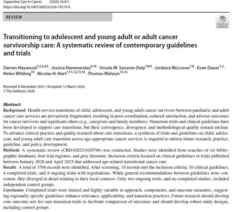 Darren Haywood: How Transition Care Has And Is Being Addressed in Cancer Services 2 Darren Haywood