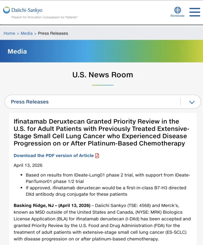 ifinatamab deruxtecan
