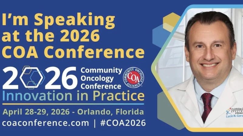 Lucio Gordan: A Highly Impactful Study on Community Oncology Care at COA 2026
