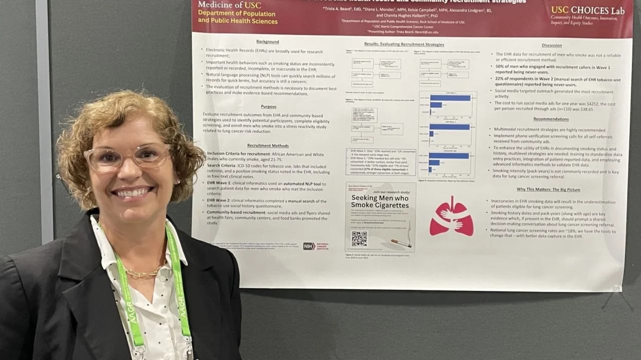Trista Beard: Presenting Lung Cancer Risk Recruitment and Clinical Trial Education Research at AACR 2026