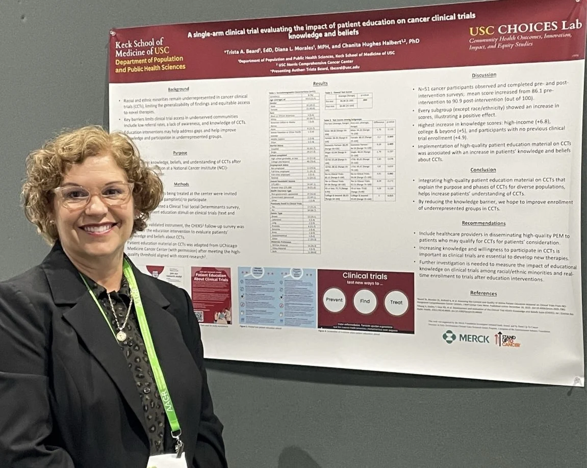 Trista Beard: Presenting Lung Cancer Risk Recruitment and Clinical Trial Education Research at AACR 2026