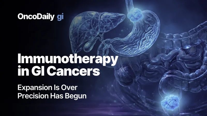 Immunotherapy in GI Cancers 2026: From Expansion to Precision