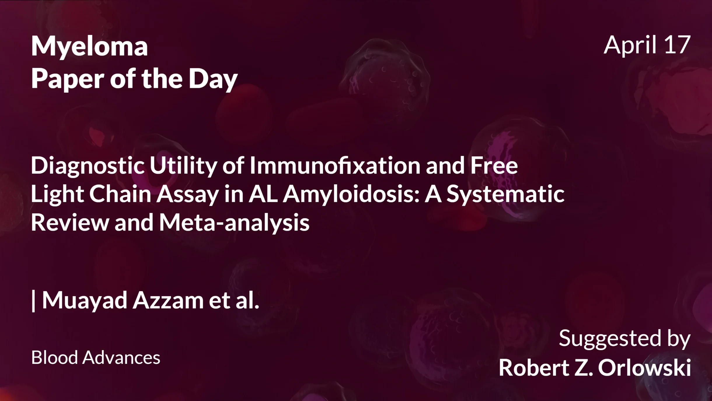 Myeloma Paper of the Day