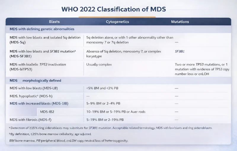 Myelodysplastic Neoplasms (MDS): From Ineffective Hematopoiesis to Sideroblastic Phenotype