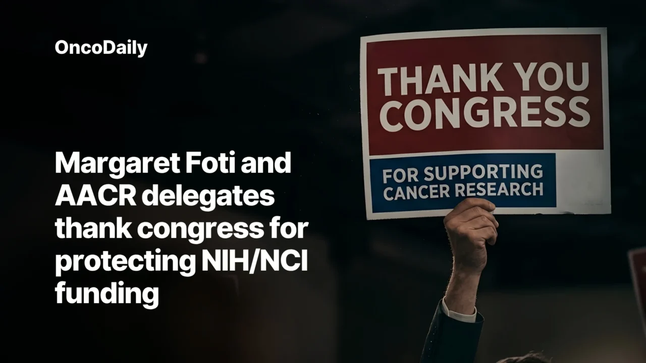Margaret Foti and AACR Delegates Thank Congress for Protecting NIH/NCI Funding
