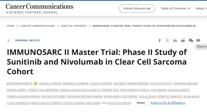 Javier Martin-Broto: Findings from the Clear Cell Sarcoma Cohort in the IMMUNOSARC II Trial