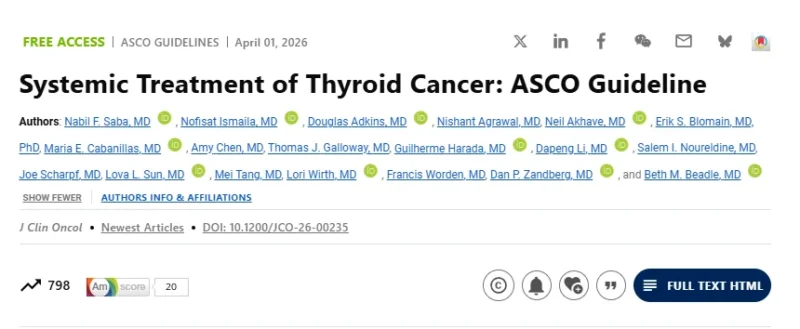 Rishabh Jain: New Article on the Systematic Treatment of Thyroid Cancer 2 Rishabh Jain