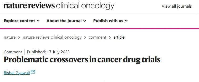Paolo Tarantino: A Few Thoughts on Crossover in Trop-2 ADC Trials 2 Paolo Tarantino: A Few Thoughts on Crossover in Trop-2 ADC Trials