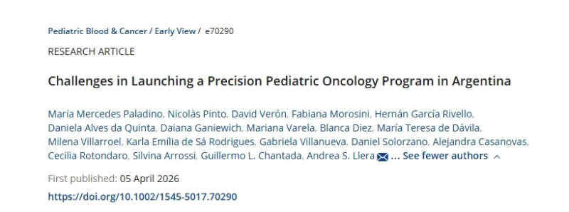Guillermo Chantada and Andrea Llera: Establishing a Pediatric Precision Medicine Program in Argentina