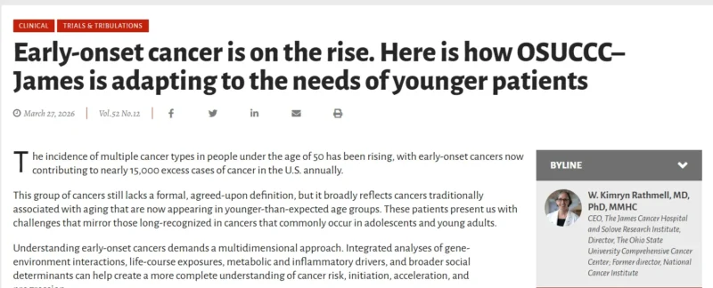 Kimryn Rathmell: Discussing Early-Onset Cancer Approaches with Sara Myers and John Alexander 2 Kimryn Rathmell