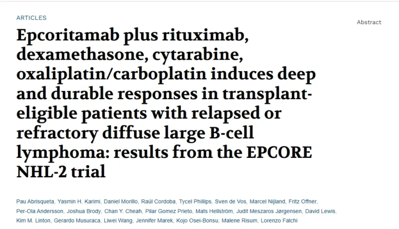 Yan Leyfman: Epcoritamab Integrated Upfront into Salvage Therapy in R/R DLBCL