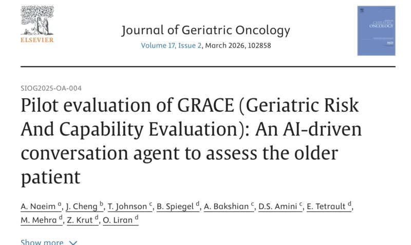 Christopher Steer: Conversational AI as a Means to Perform a Geriatric Assessment