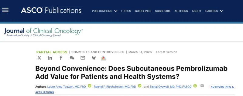 Bishal Gyawali: Subcutaneous Immunotherapy - Patient Convenience or Patent Hopping?