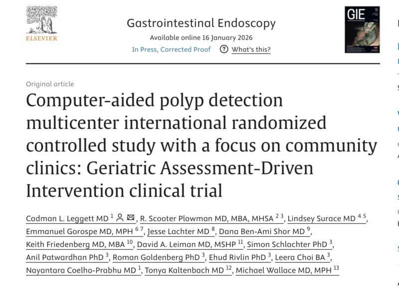 Michael B. Wallace: AI-Assisted Polyp Detection Improves Adenoma Detection in Multicenter RCT
