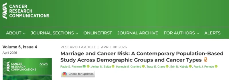Cancer Risk Is Significantly Higher for Adults Who Never Married, Large Study Finds 2 Cancer Risk Is Significantly Higher for Adults Who Never Married, Large Study Finds