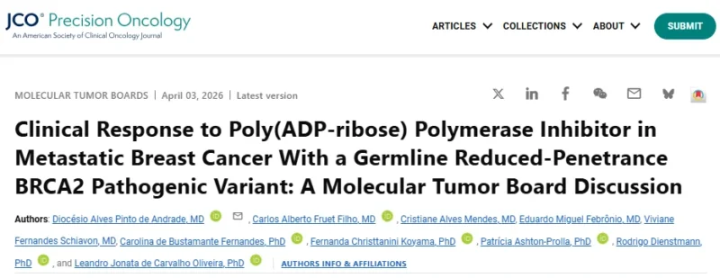 Leandro Jonata Carvalho Oliveira: Therapeutic Implications of Reduced-Penetrance BRCA Variants