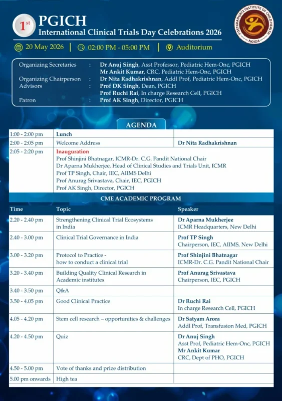 Nita Radhakrishnan: PGICH Hosts First International Clinical Trials Day 2026 in India 2 Nita Radhakrishnan