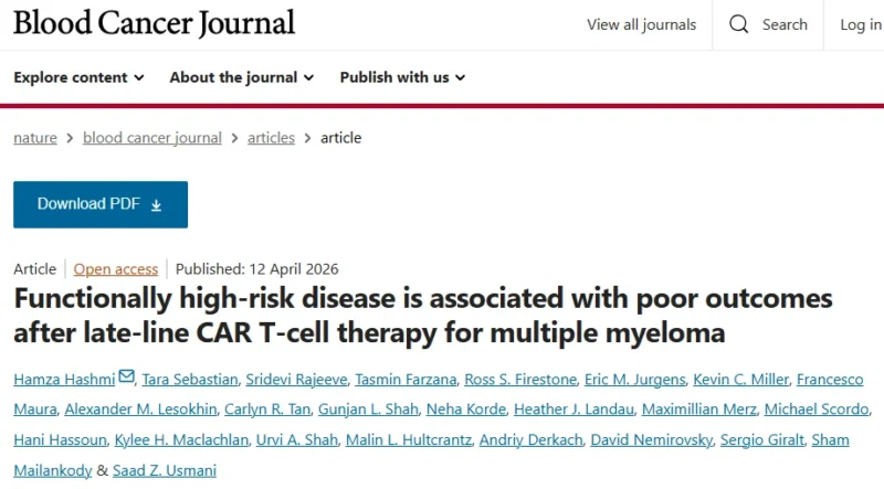Myeloma Paper of the Day, April 13th, Suggested by Robert Orlowski