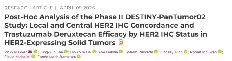 Flavia Michelini: Excited to Share Our Post Hoc Analysis From DESTINYPanTumor02 2 Flavia Michelini