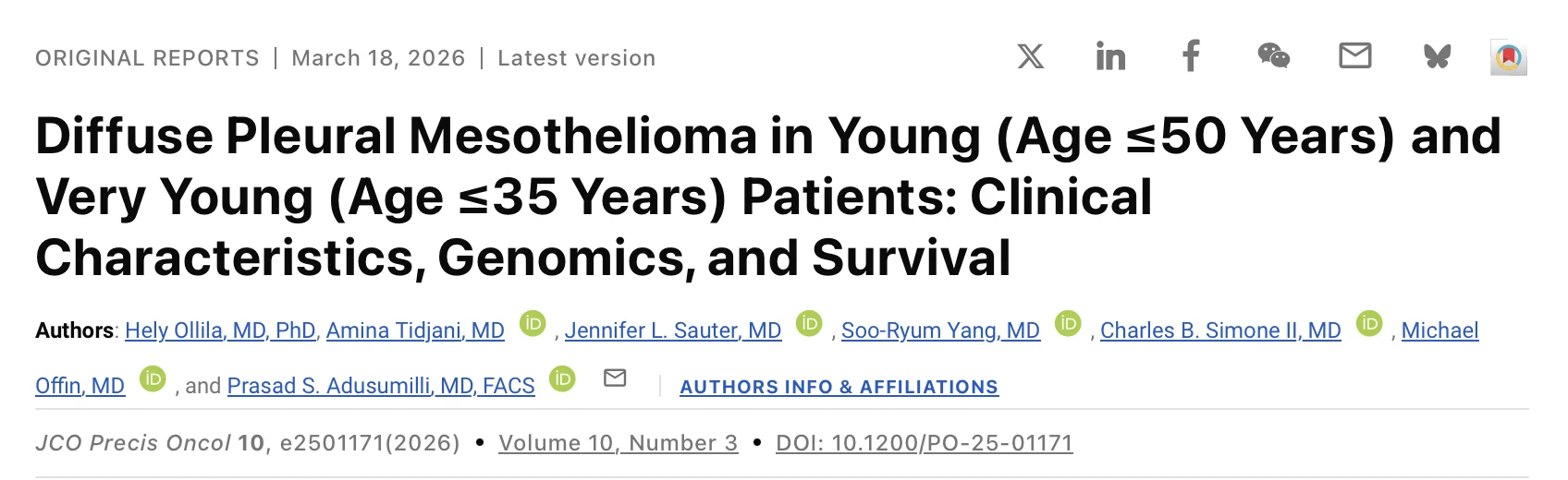 How MSK Is Treating Younger Patients with Mesothelioma