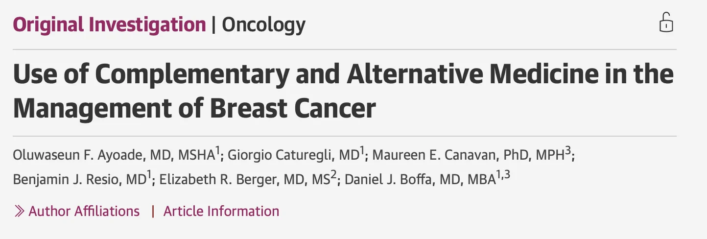 Laura Marconato: Unproven Alternative Therapies May Delay or Interfere with Evidence Based Cancer Treatment 2 Laura Marconato: Unproven Alternative Therapies May Delay or Interfere with Evidence Based Cancer Treatment