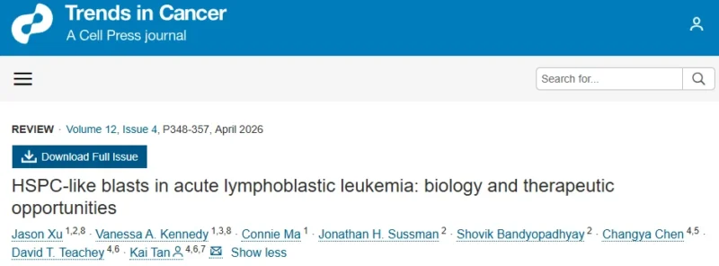 Darren Haywood: Our Paper on Cancer Planning Selected as Feature Article in Trends in Cancer