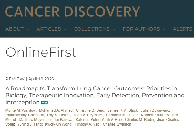 Norbert Kraut: Excited to Share AACR Lung Cancer Task Force Findings