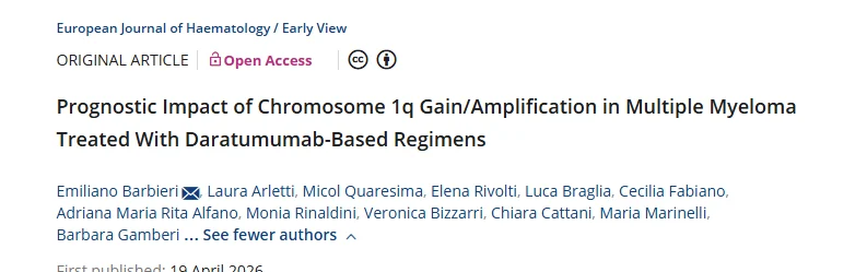 Myeloma Paper of the Day, April 20th, Suggested by Robert Orlowski
