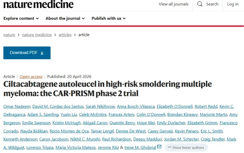Myeloma Paper of the Day, April 21st, Suggested by Robert Orlowski