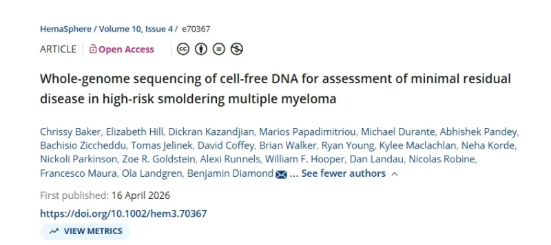 Myeloma Paper of the Day, April 22nd, Suggested by Robert Orlowski