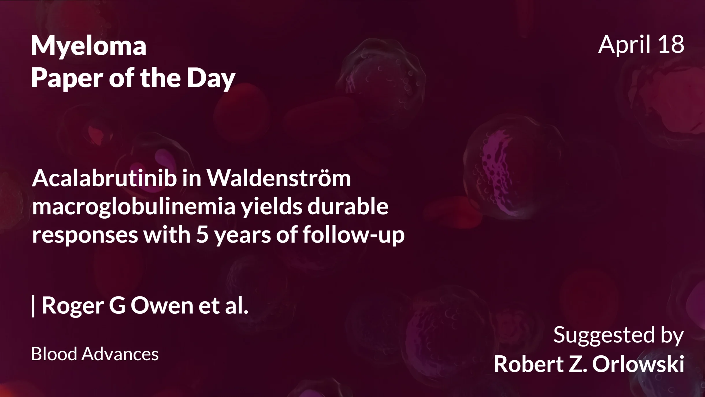 Myeloma Paper of the Day