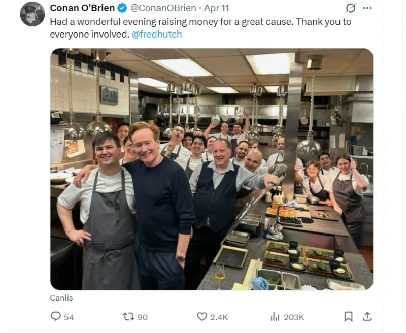 Conan O’Brien cancer charity