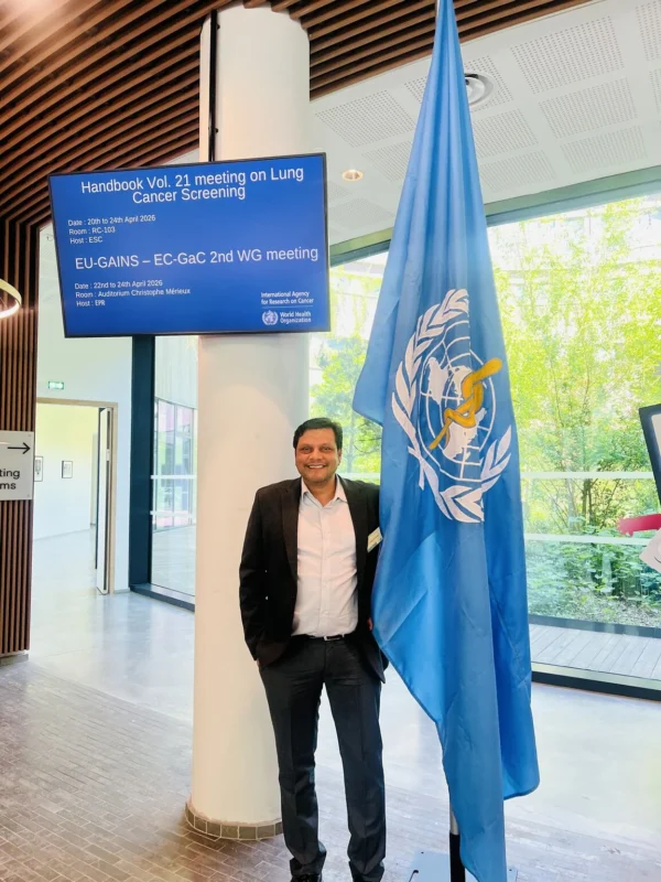 Abhishek Shankar: Contributing to WHO IARC Handbook 21 on Lung Cancer Screening