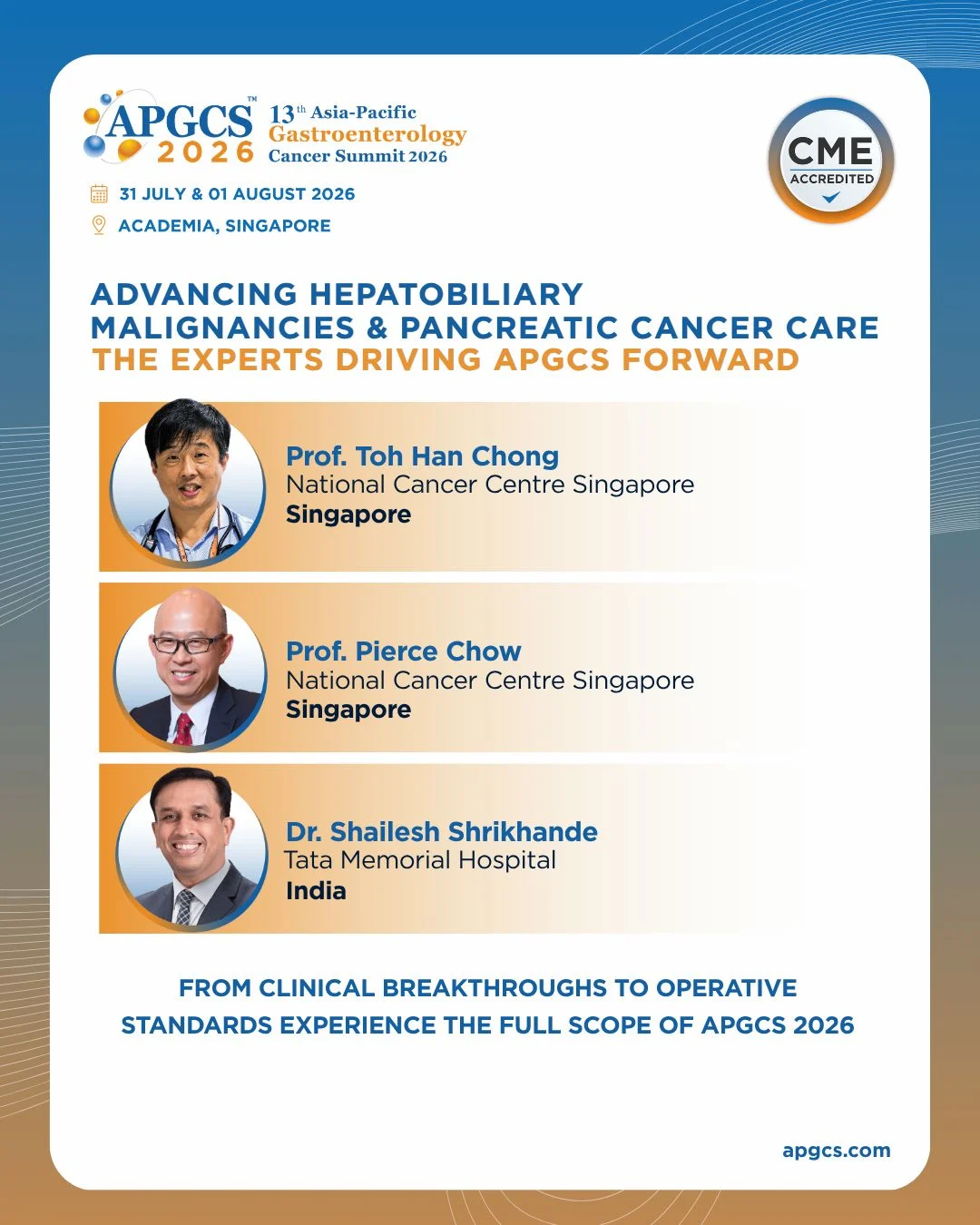 Bridging Clinical Breakthroughs and Operative Excellence in Hepatobiliary and Pancreatic Care - APGCS