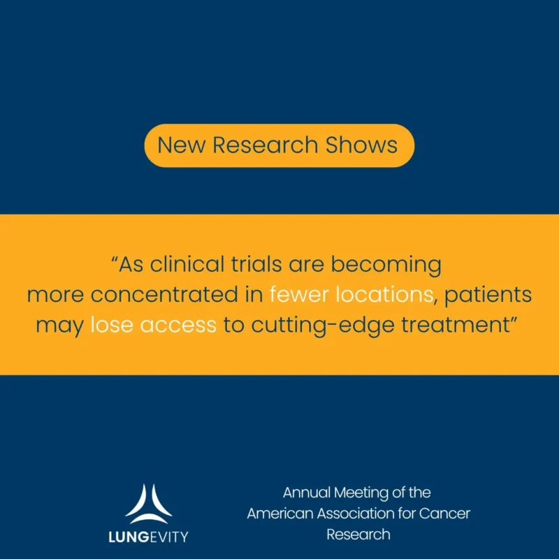 Clinical Trial Access For Lung Cancer Patients Should Expand To New Locations - LUNGevity Foundation