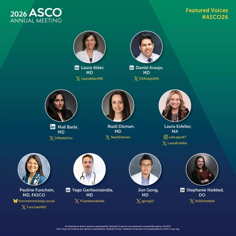 Announcing Featured Voices for 2026 ASCO Annual Meeting 2 ASCO 2026